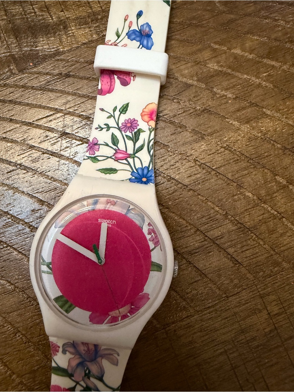 Swatch Colorful Floral & Fruit Silicone Watch Set - Pink, Red, Blue, Yellow - Picture 6 of 14